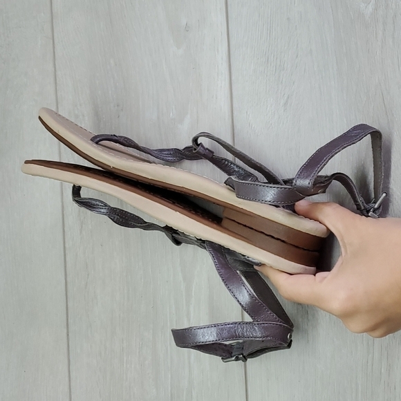 Ugg Women Ankle Leather T Strap Comfort Sandals shoes sz 6 - Picture 7 of 11